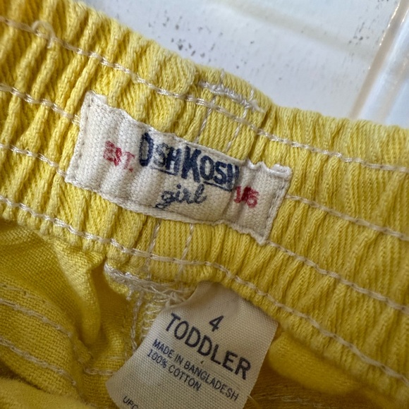 🔹 4/$25- Osh Kosh Yellow Denim Cotton Shorts - Picture 3 of 3